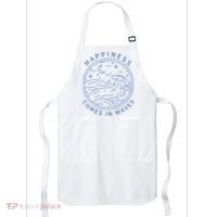 Happiness Comes In Waves Wave Surfer Surf Ocean Beach Lover Apron thumb 0