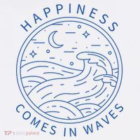 Happiness Comes In Waves Wave Surfer Surf Ocean Beach Lover Visor thumb 3
