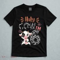 Holy Cow I'm 6 Birthday 6th Cow Farm Animals Bday T-Shirt thumb 5