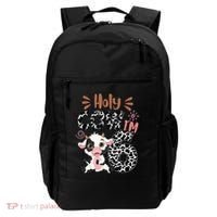 Holy Cow I'm 6 Birthday 6th Cow Farm Animals Bday Backpack thumb 0