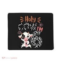 Holy Cow I'm 6 Birthday 6th Cow Farm Animals Bday Mousepad thumb 0