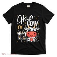 Holy Cow I'm Twelve 12 Year Old Cow Farm Theme 12th Birthday T-Shirt thumb 0