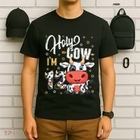 Holy Cow I'm Twelve 12 Year Old Cow Farm Theme 12th Birthday T-Shirt thumb 6