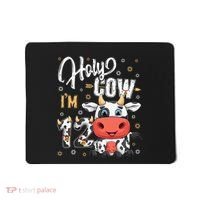 Holy Cow I'm Twelve 12 Year Old Cow Farm Theme 12th Birthday Mousepad thumb 0