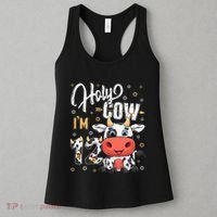 Holy Cow I'm Twelve 12 Year Old Cow Farm Theme 12th Birthday Women's Tank Top thumb 3