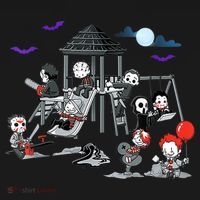 Horror Clubhouse In Park Halloween Costume Gift Backpack thumb 2