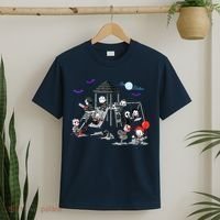Horror Clubhouse In Park Halloween Costume Gift T-Shirt thumb 2