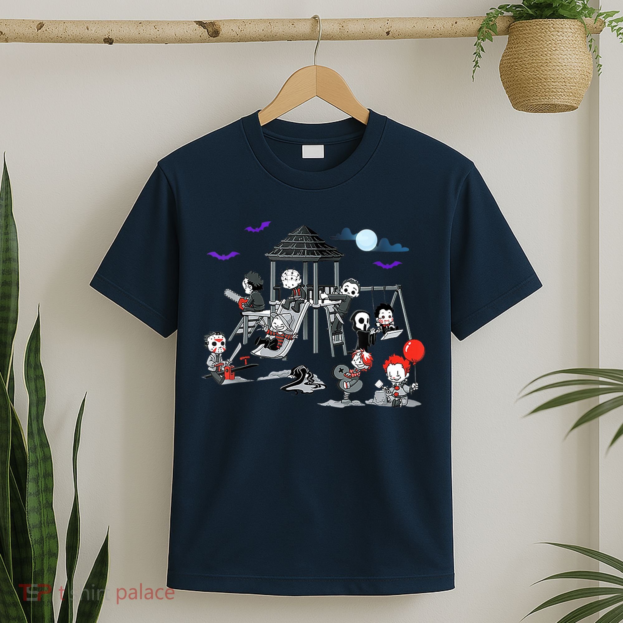 Horror Clubhouse In Park Halloween Costume Gift T-Shirt