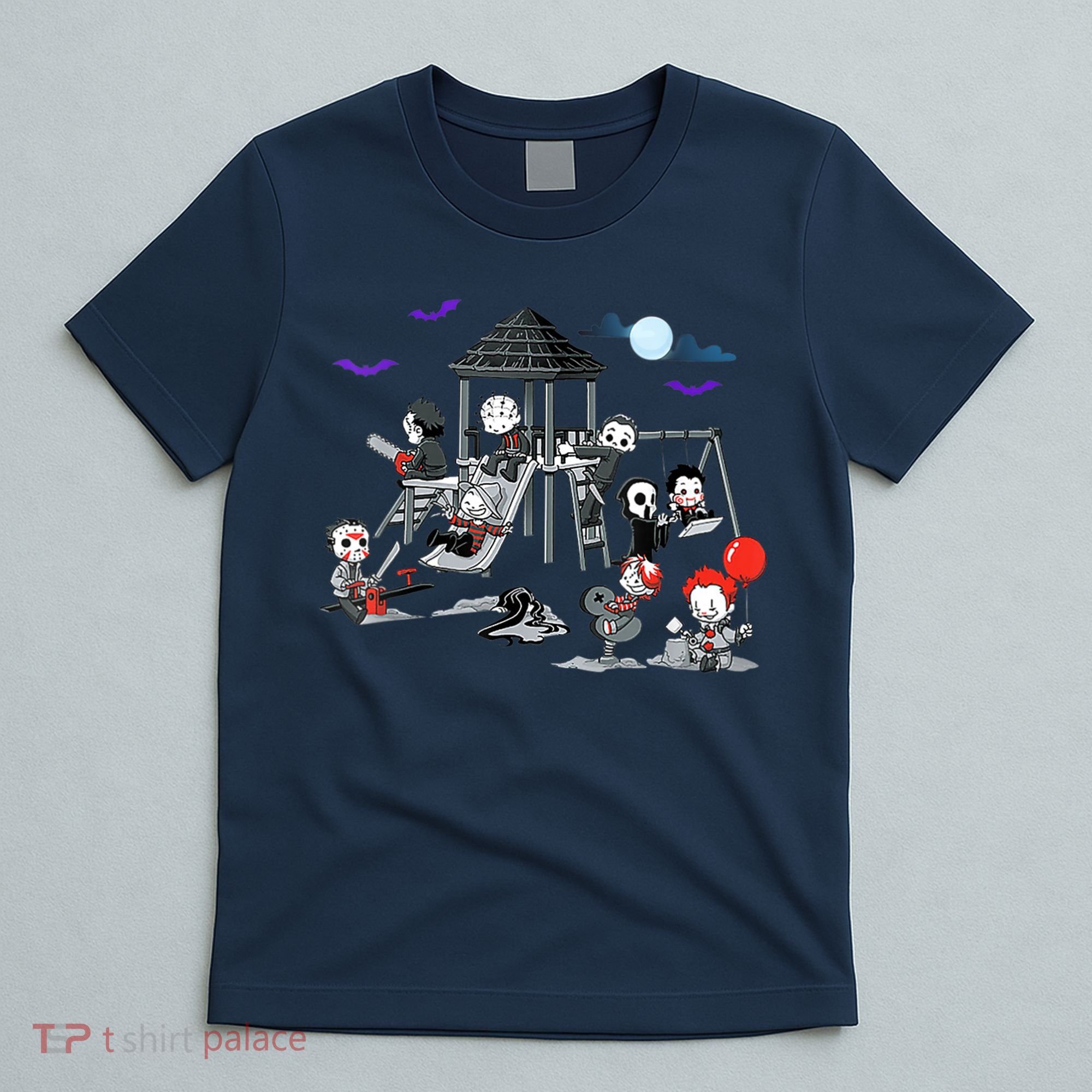 Horror Clubhouse In Park Halloween Costume Gift T-Shirt