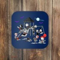 Horror Clubhouse In Park Halloween Costume Gift Coaster thumb 0