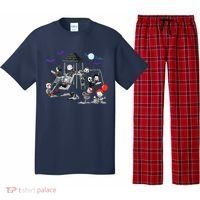 Horror Clubhouse In Park Halloween Costume Gift Pajama Set thumb 0
