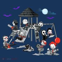 Horror Clubhouse In Park Halloween Costume Gift Women's Hoodie thumb 2