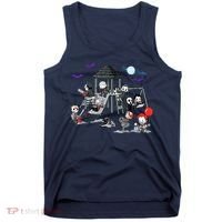 Horror Clubhouse In Park Halloween Costume Gift Tank Top thumb 0