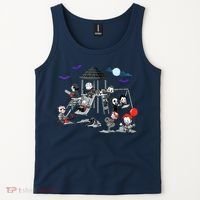 Horror Clubhouse In Park Halloween Costume Gift Tank Top thumb 2