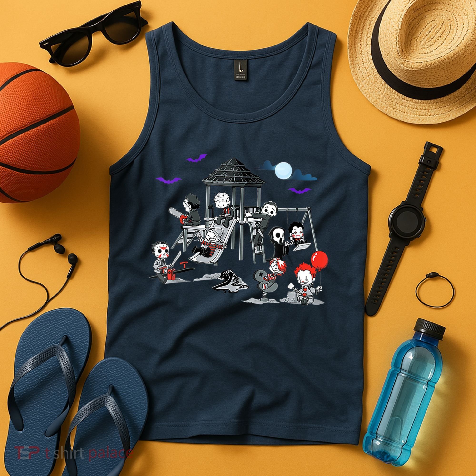 Horror Clubhouse In Park Halloween Costume Gift Tank Top