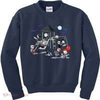 Horror Clubhouse In Park Halloween Costume Gift Kids Sweatshirt thumb 0