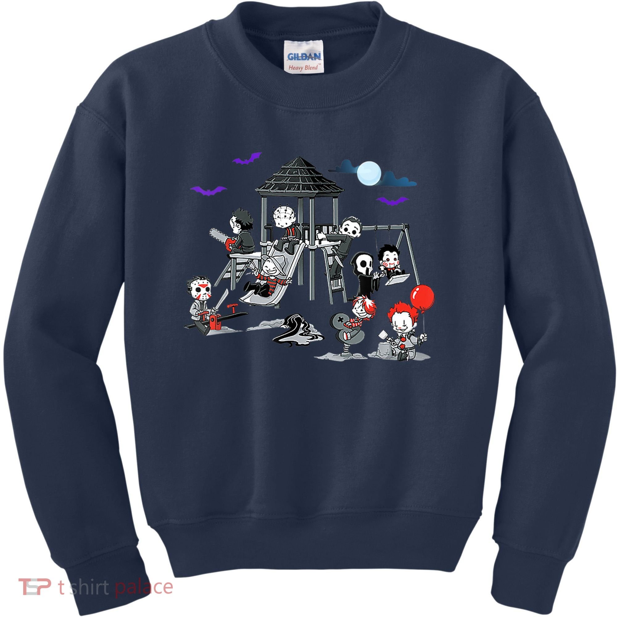 Horror Clubhouse In Park Halloween Costume Gift Kids Sweatshirt