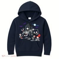 Horror Clubhouse In Park Halloween Costume Gift Kids Hoodie thumb 0