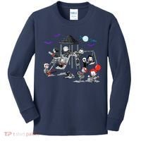 Horror Clubhouse In Park Halloween Costume Gift Kids Long Sleeve Shirt thumb 0