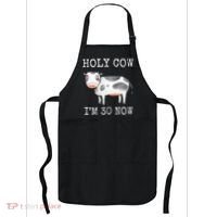 Holy Cow I'm 30 Now Funny 30th Birthday Thirty Year Sarcasm Apron thumb 0