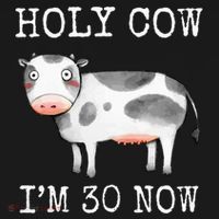 Holy Cow I'm 30 Now Funny 30th Birthday Thirty Year Sarcasm Apron thumb 3