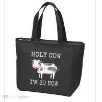 Holy Cow I'm 30 Now Funny 30th Birthday Thirty Year Sarcasm Tote Bag thumb 3