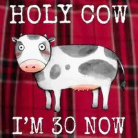 Holy Cow I'm 30 Now Funny 30th Birthday Thirty Year Sarcasm Women's Flannel Plaid Pajama Pants thumb 2