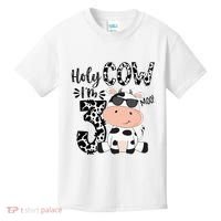 Holy Cow Im 3 Birthday Boy 3rd Cow Farm Animals Bday Kids T-Shirt thumb 0