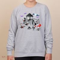 Horror Clubhouse In Park Halloween Women's Sweatshirt thumb 0