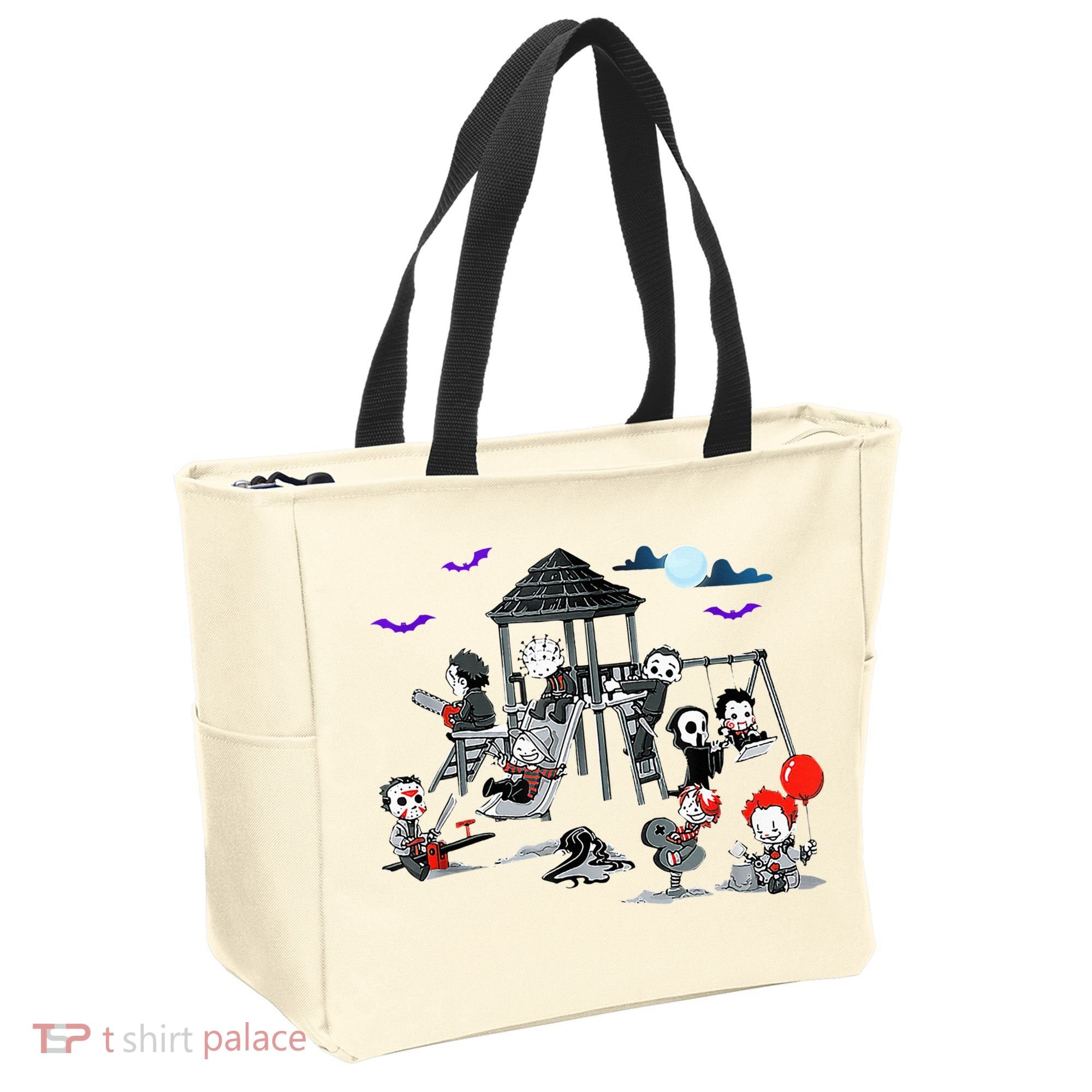 Horror Clubhouse In Park Halloween Tote Bag