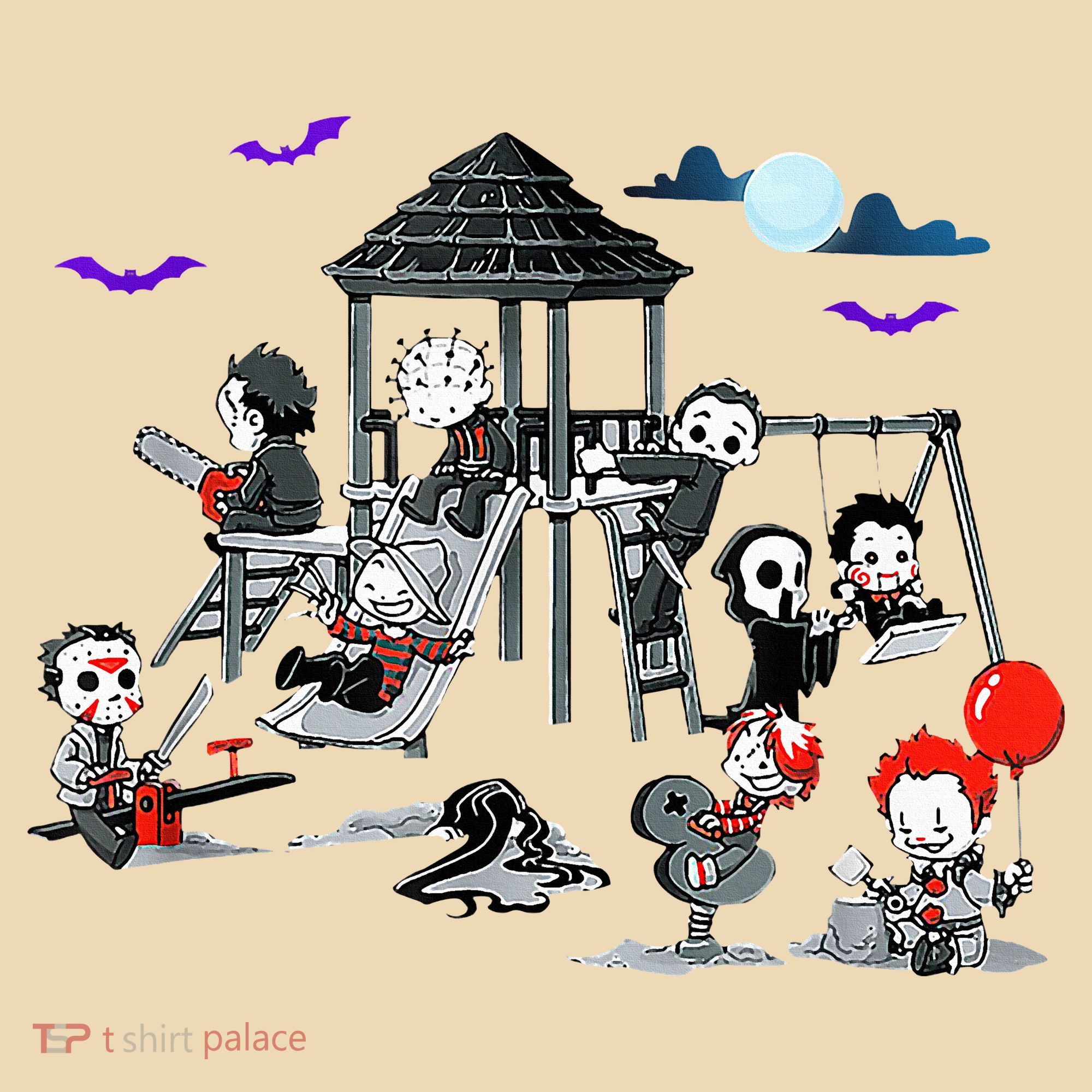 Horror Clubhouse In Park Halloween Tote Bag
