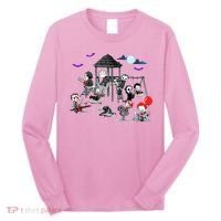 Horror Clubhouse In Park Halloween Long Sleeve Shirt thumb 0