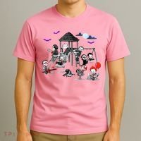 Horror Clubhouse In Park Halloween T-Shirt thumb 3