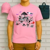 Horror Clubhouse In Park Halloween T-Shirt thumb 6