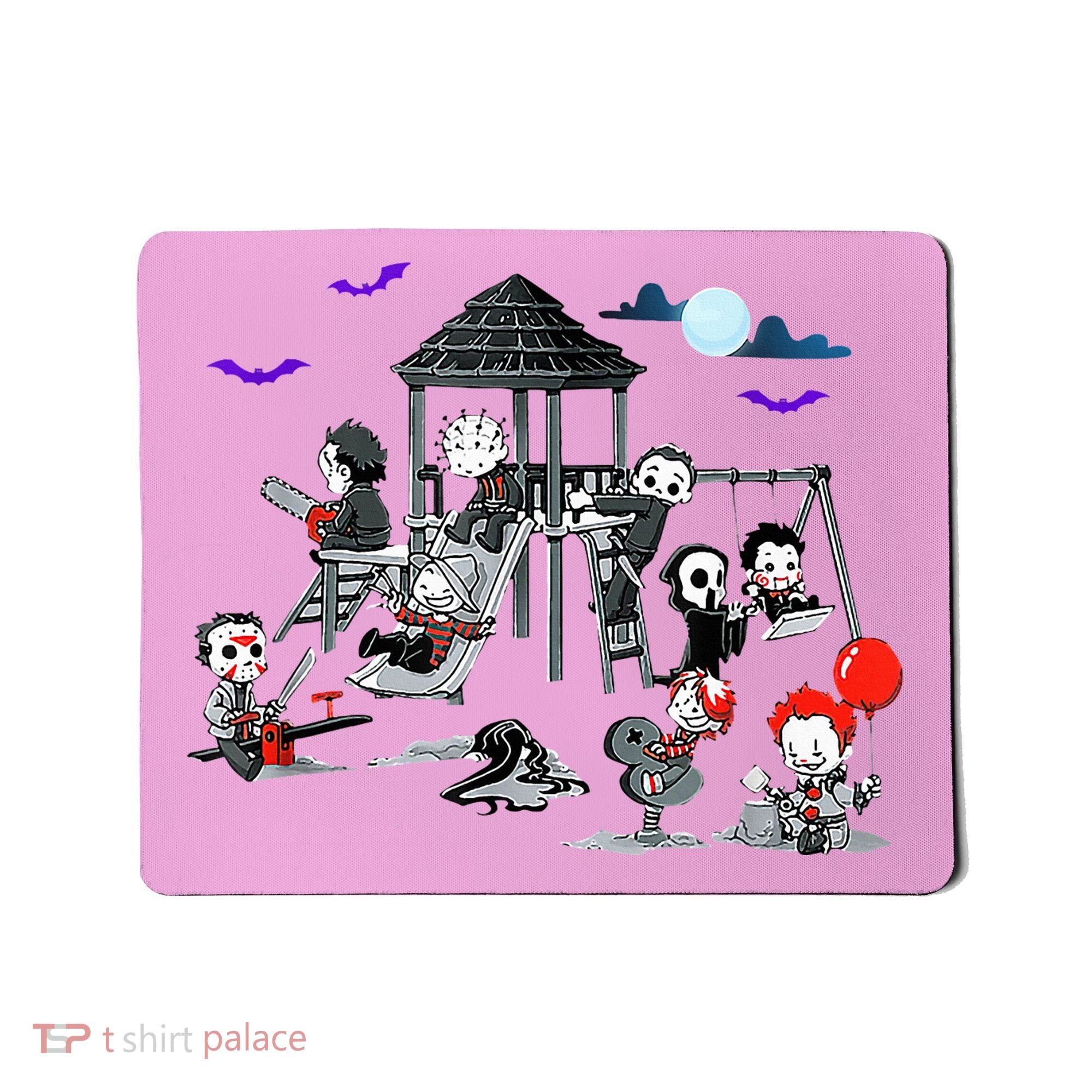 Horror Clubhouse In Park Halloween Mousepad