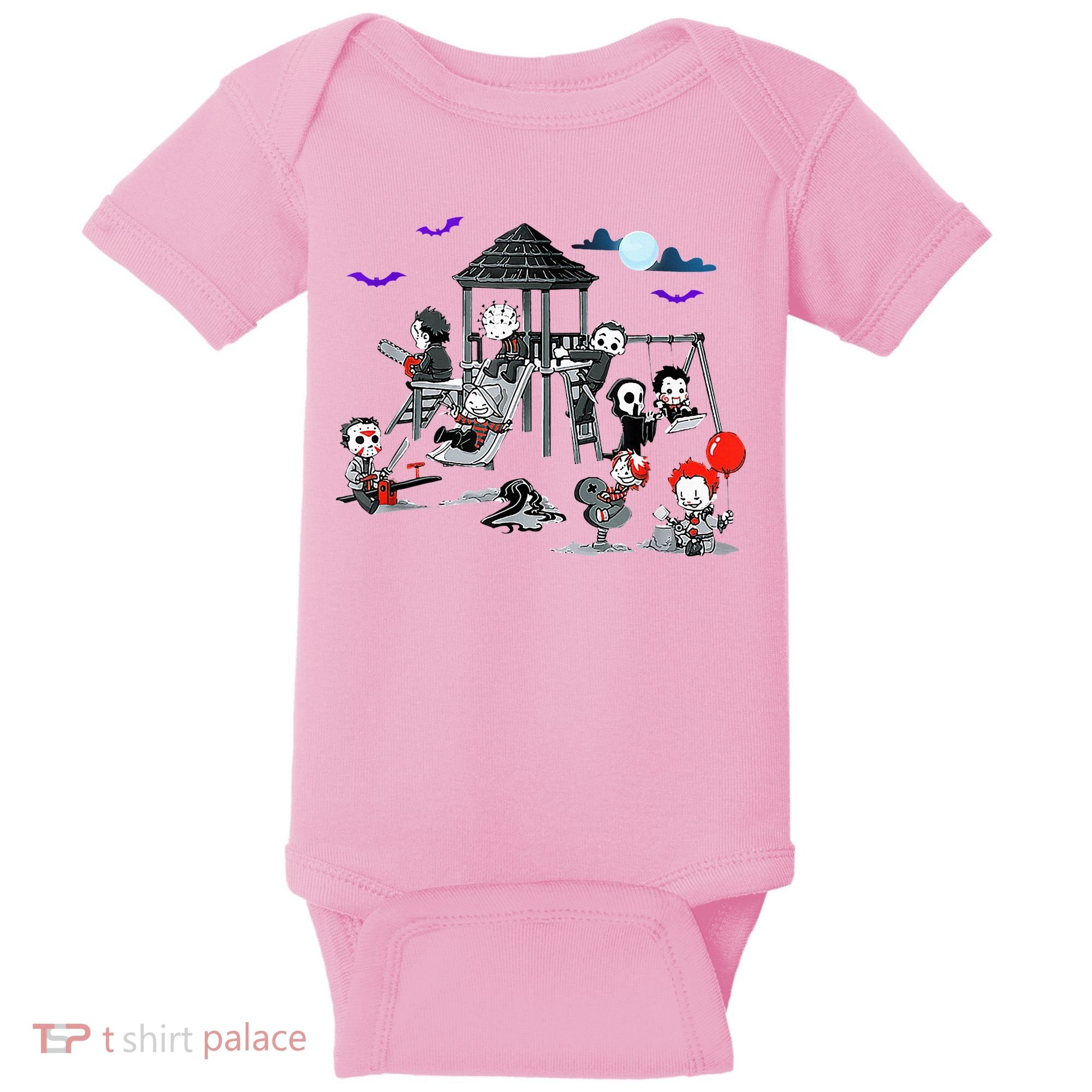 Horror Clubhouse In Park Halloween Baby Bodysuit