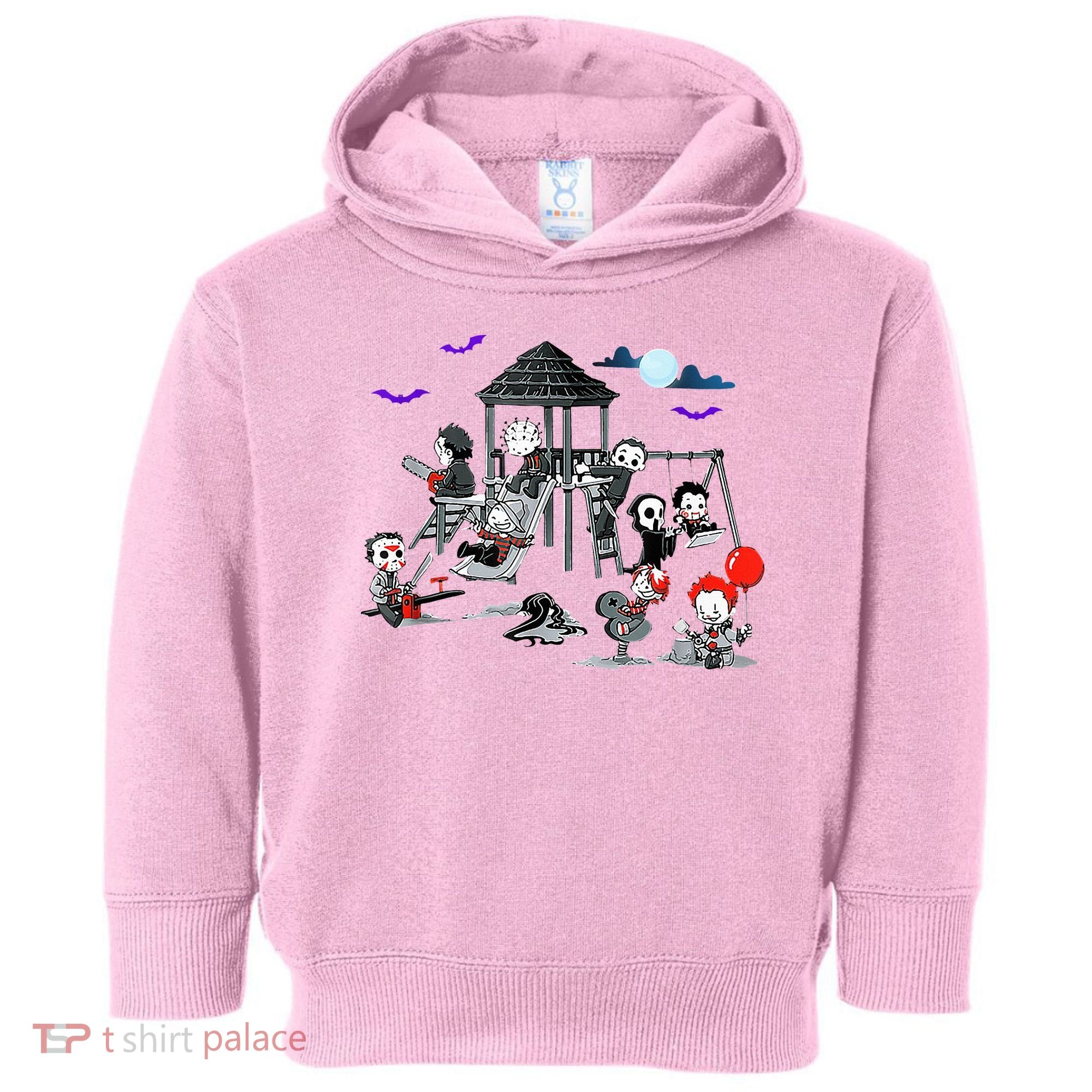Horror Clubhouse In Park Halloween Toddler Hoodie