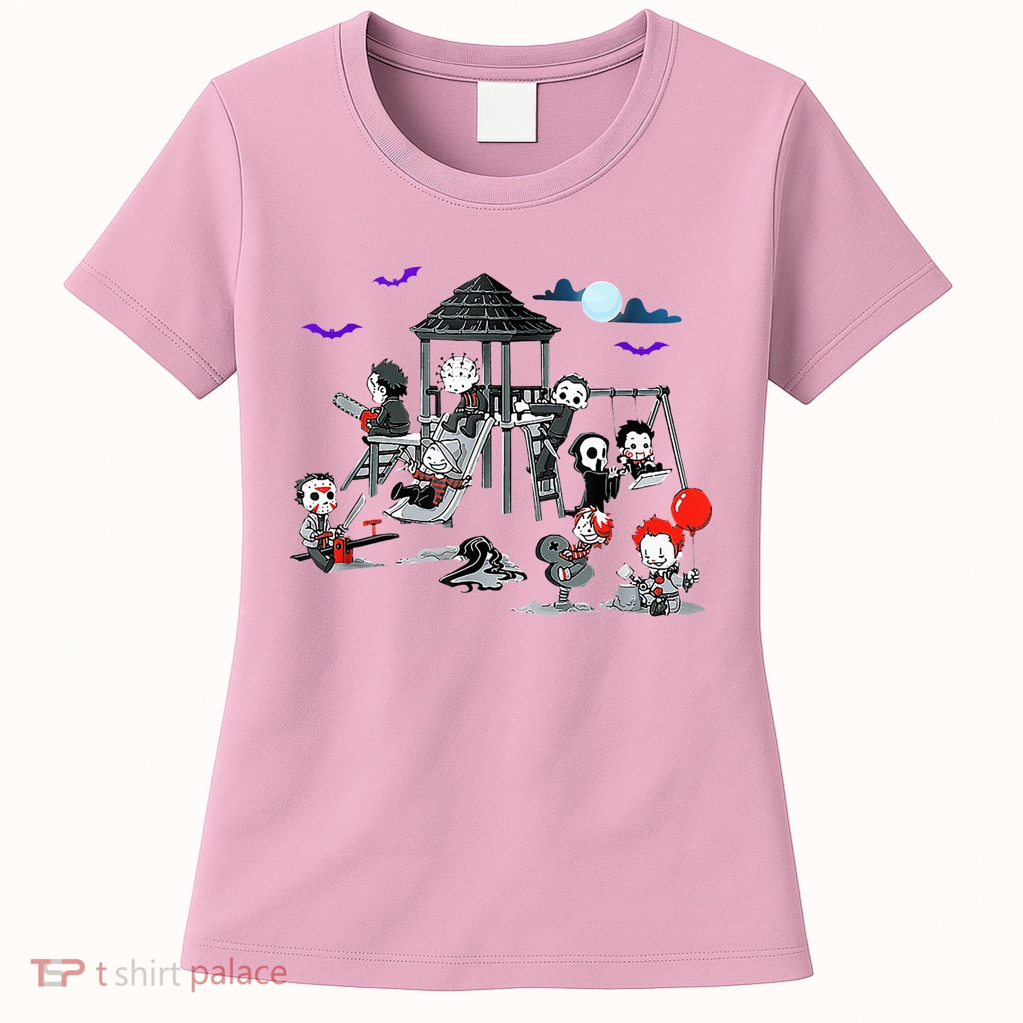 Horror Clubhouse In Park Halloween Women's T-Shirt
