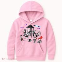 Horror Clubhouse In Park Halloween Kids Hoodie thumb 0