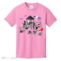 Horror Clubhouse In Park Halloween Kids T-Shirt thumb 0