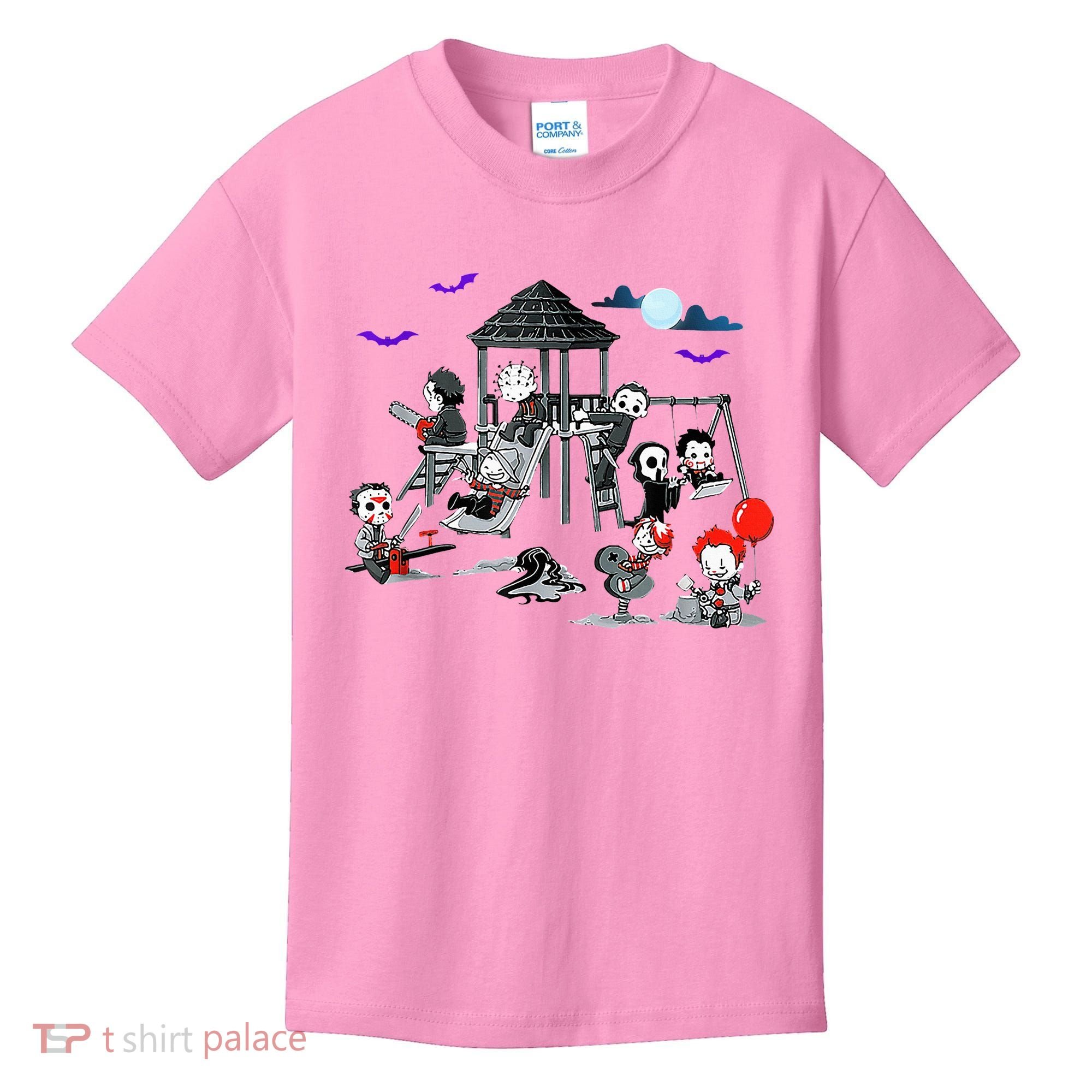 Horror Clubhouse In Park Halloween Kids T-Shirt