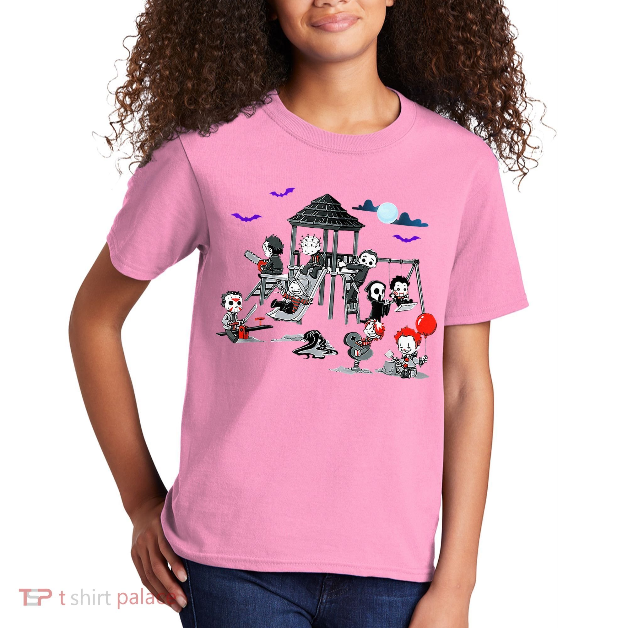 Horror Clubhouse In Park Halloween Kids T-Shirt