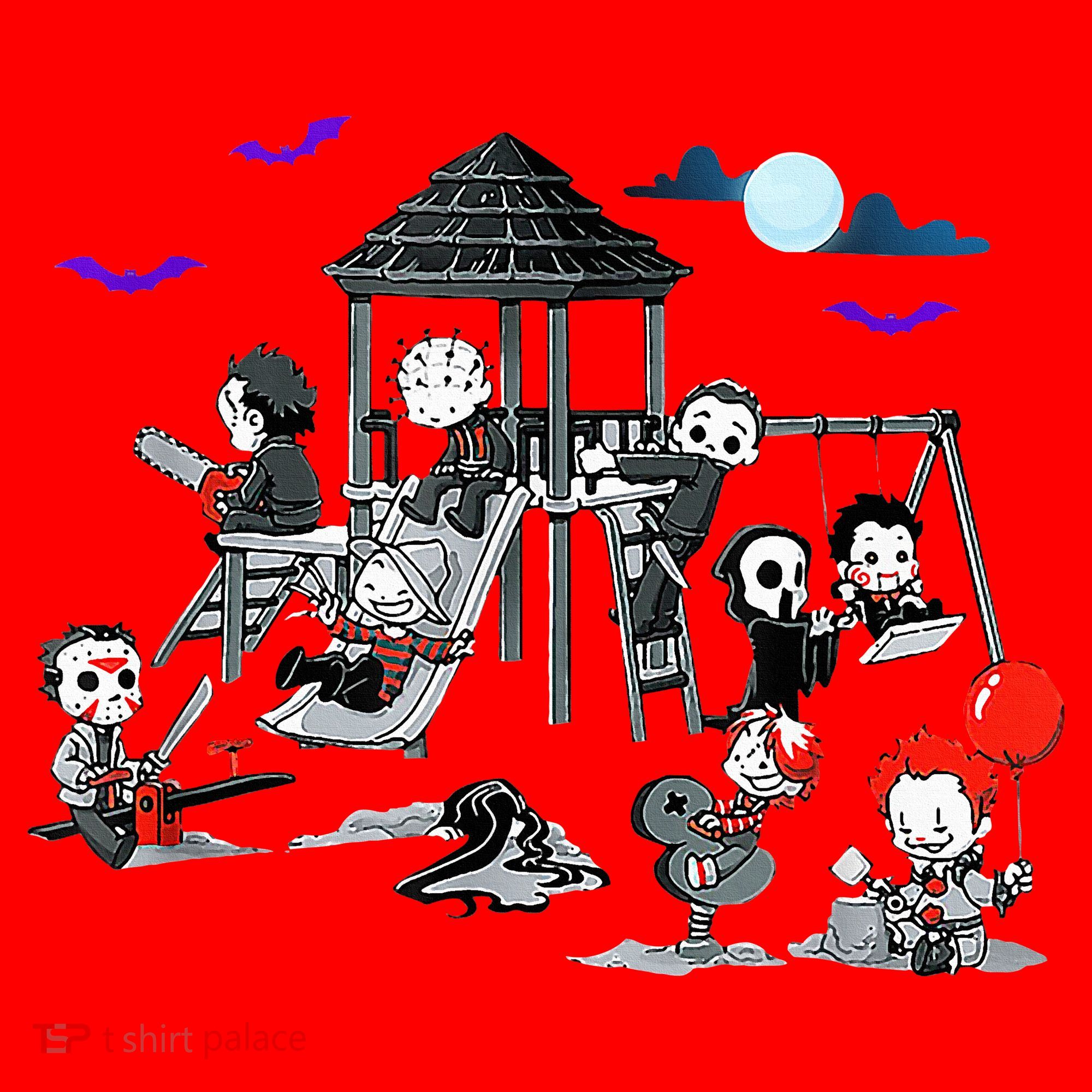 Horror Clubhouse In Park Halloween Santa Hat
