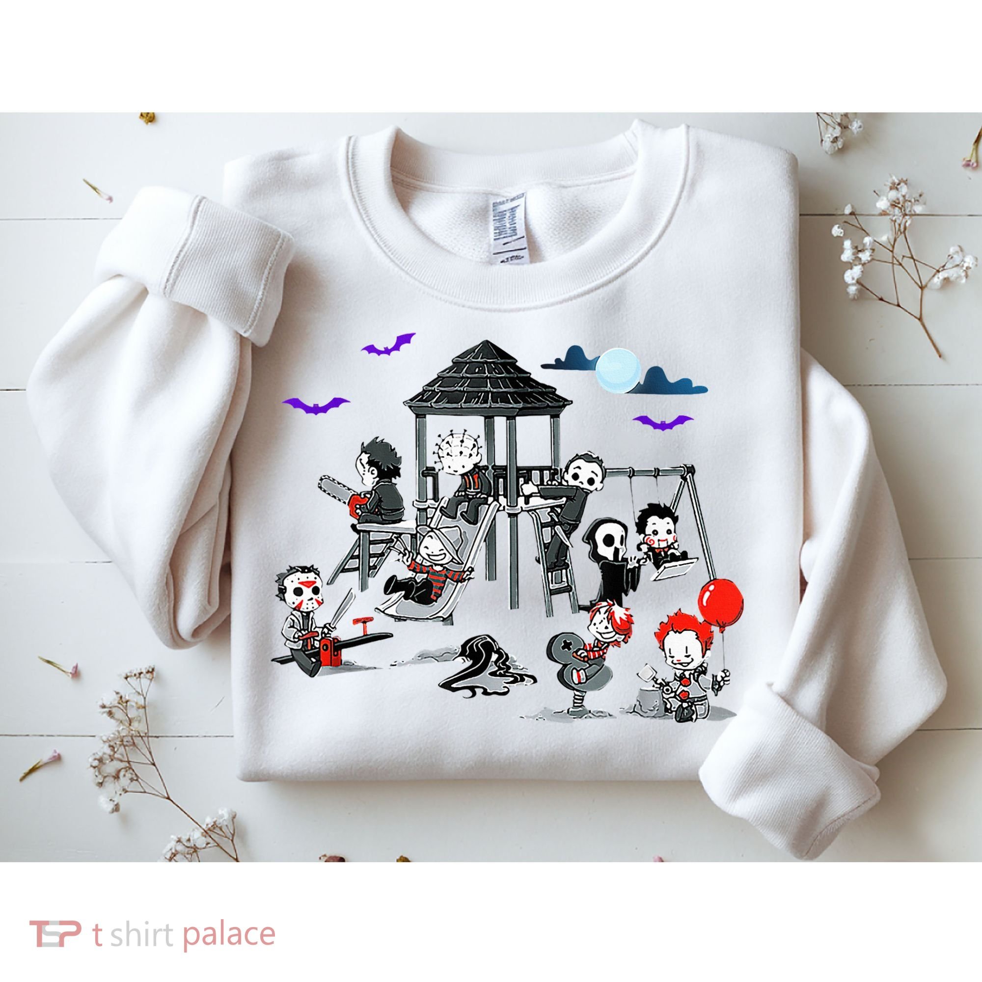 Horror Clubhouse In Park Halloween Sweatshirt