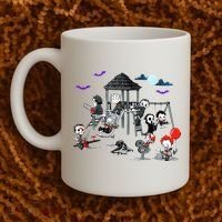 Horror Clubhouse In Park Halloween Coffee Mug thumb 2