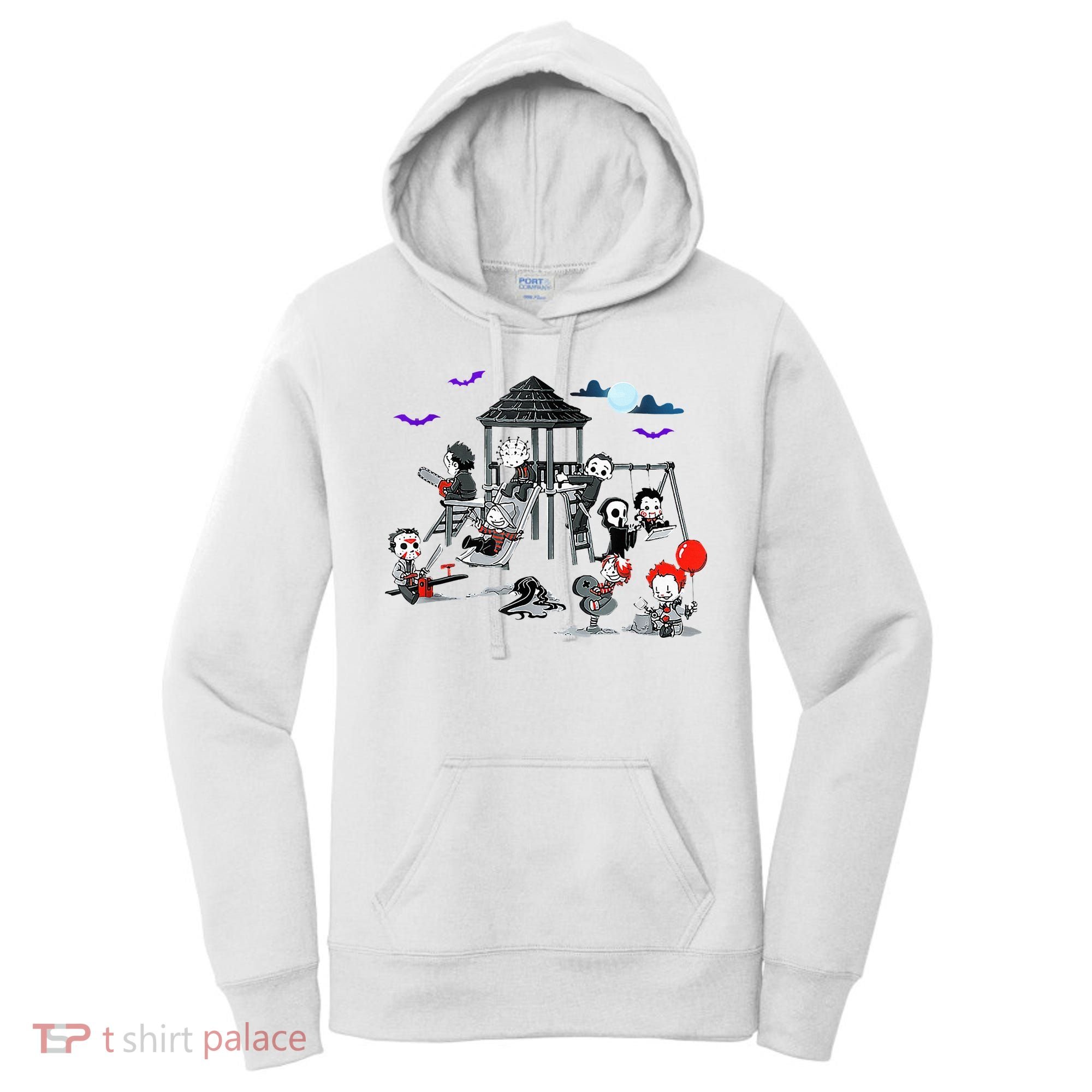 Horror Clubhouse In Park Halloween Women's Hoodie