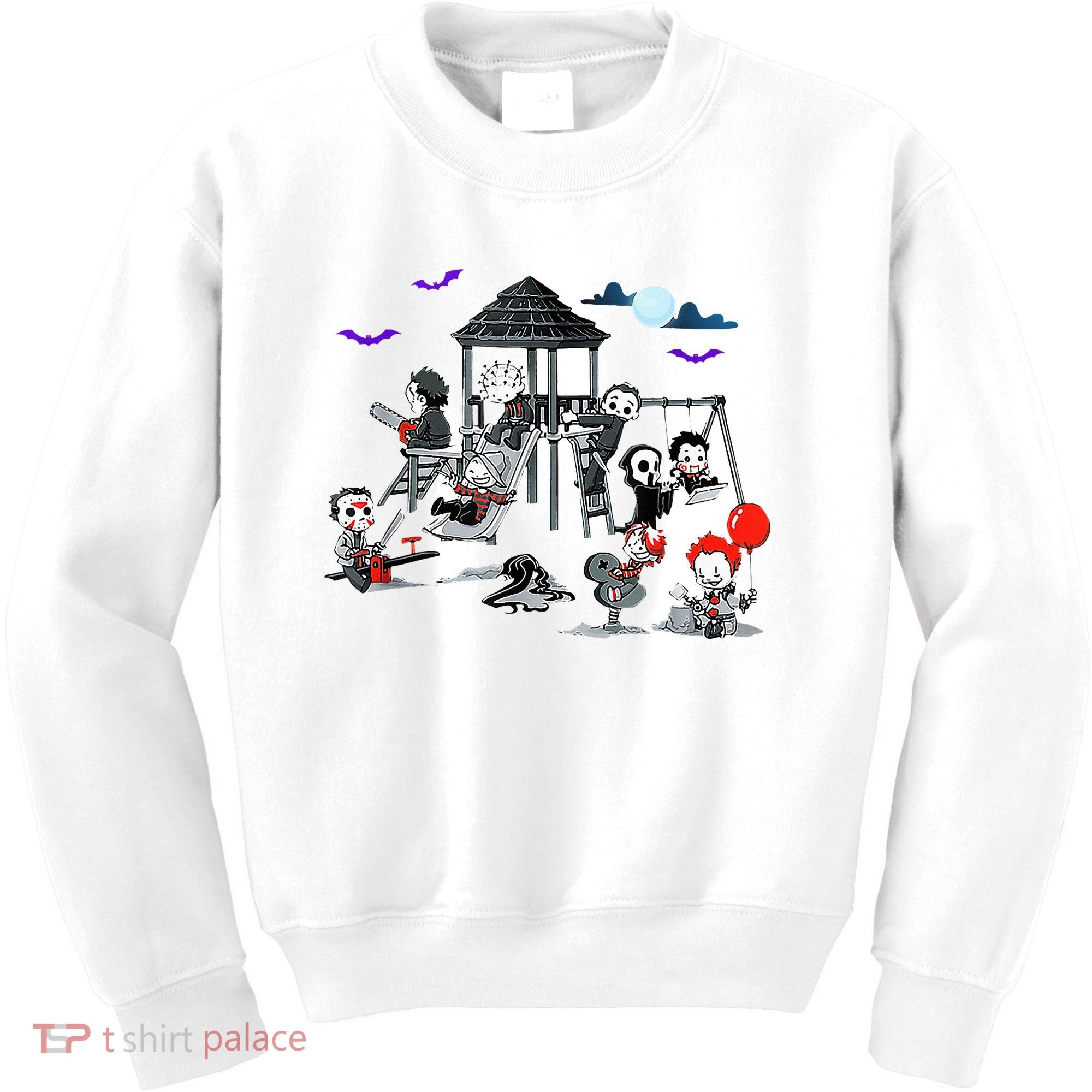 Horror Clubhouse In Park Halloween Kids Sweatshirt