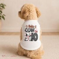 Holy Cow I'm 10 Birthday 10th Cow Farm Animals Bday Doggie Tank thumb 2