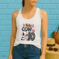 Holy Cow I'm 10 Birthday 10th Cow Farm Animals Bday Women's Tank Top thumb 2