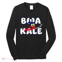Haitian Creole Independence Patriotic Haiti 1804 Bwa Kale Long Sleeve Shirt thumb 0